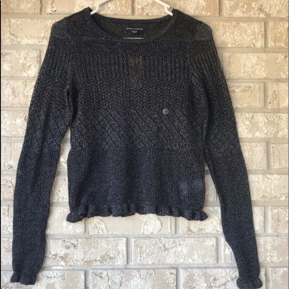XS, American Eagle black sweater